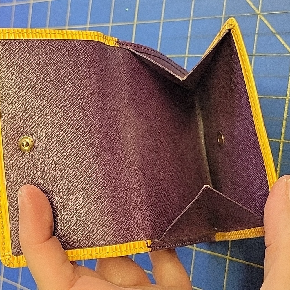 Louis Vuitton Yellow 4.5" x 4" x 1" Wallet - Picture 7 of 13